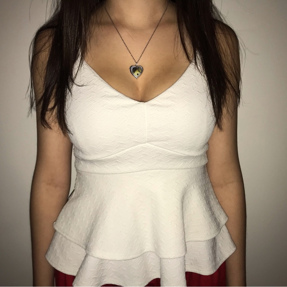 Bebe Baby Doll Creamed Coloured shirt XS
